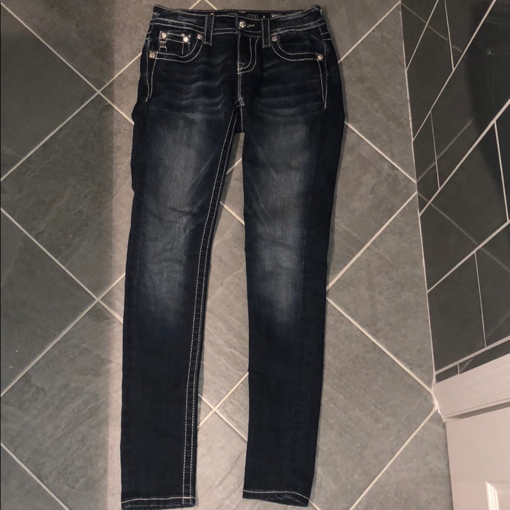 miss me jeans mid-rise skinny (size 25)
